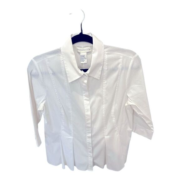 Doncaster White Button-Up Blouse - Picture 2 of 10